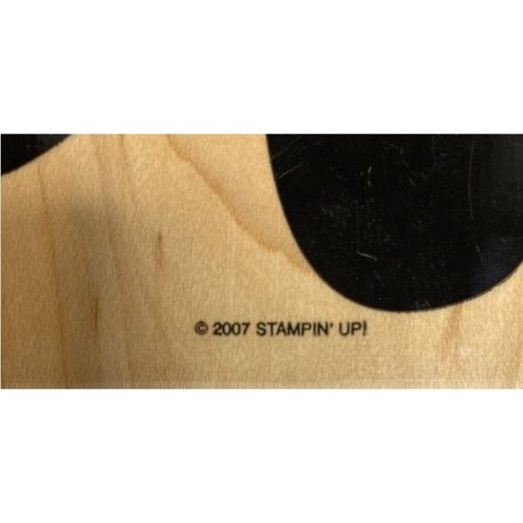 Large Flower Rubber Stamp 2007 By Stampin Up! For Crafting & Scrapbooking 6"x5 - Picture 3 of 3